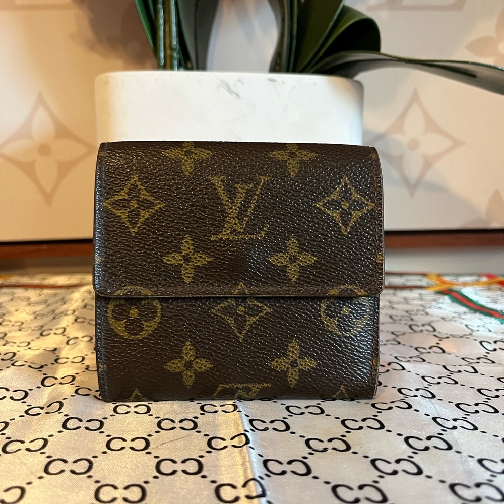 Louis Vuitton Brown and Gold Monogram Wallet